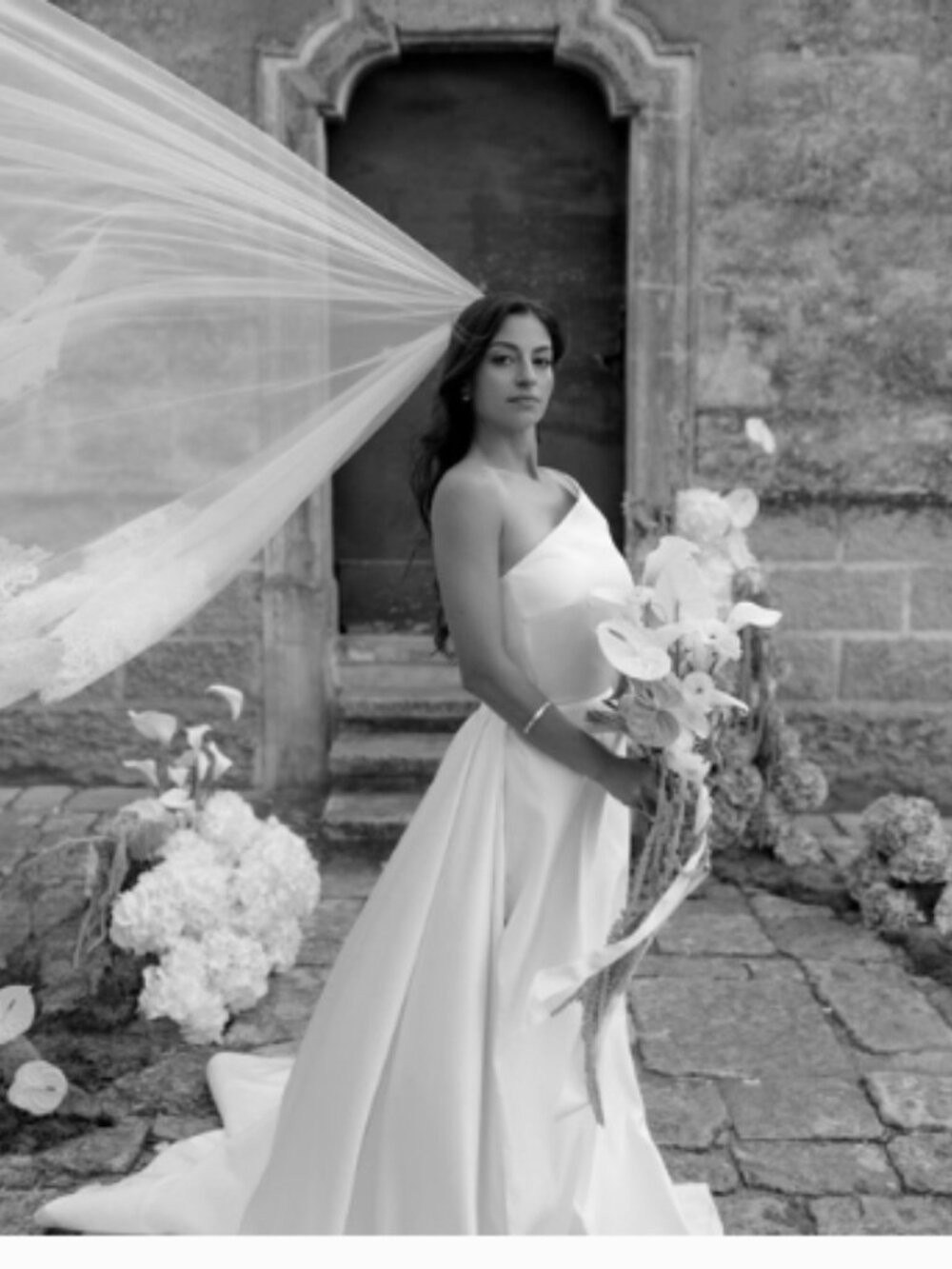 Dreamy Drop Veil Blusher French Chantilly Eyelash Lace Cathedral Wedding Veil